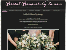 Tablet Screenshot of bridal-bouquets-by-vanessa.com